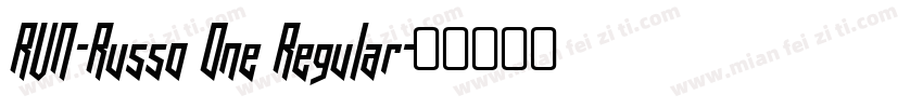 RVN-Russo One Regular字体转换